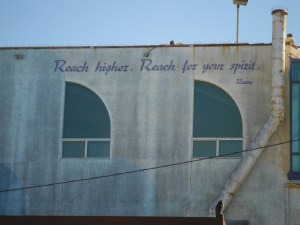 Fitting Quote found on LA wall!